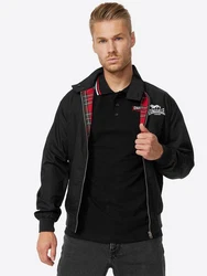 Lonsdale Winterjacke ACTON (1-St) Schwarz/Rot/Dunkelrot