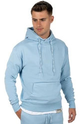 Reichstadt Kapuzenpullover Casual Basic Hoodie (23RS034) Babyblau