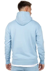Reichstadt Kapuzenpullover Casual Basic Hoodie (23RS034) Babyblau