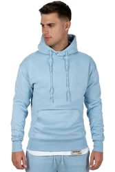 Reichstadt Kapuzenpullover Casual Basic Hoodie (23RS034) Babyblau