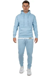 Reichstadt Kapuzenpullover Casual Basic Hoodie (23RS034) Babyblau