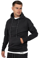 Reichstadt Kapuzenpullover Casual Basic Hoodie (23RS034) Schwarz