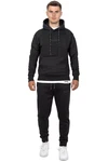 Reichstadt Kapuzenpullover Casual Basic Hoodie (23RS034) Schwarz