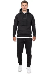 Reichstadt Kapuzenpullover Casual Basic Hoodie (23RS034) Schwarz