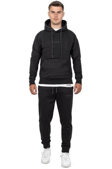 Reichstadt Kapuzenpullover Casual Basic Hoodie (23RS034) Schwarz Reichstadt Kapuzenpullover Casual Basic Hoodie (23RS034) Schwarz