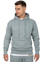 Reichstadt Kapuzenpullover Casual Basic Hoodie (23RS034) Grau