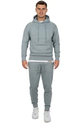 Reichstadt Kapuzenpullover Casual Basic Hoodie (23RS034) Grau