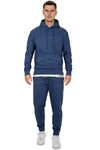 Reichstadt Kapuzenpullover Casual Basic Hoodie (23RS034) Dunkelblau