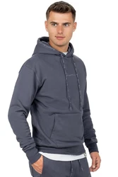 Reichstadt Kapuzenpullover Casual Basic Hoodie (23RS034) Anthrazit