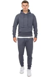 Reichstadt Kapuzenpullover Casual Basic Hoodie (23RS034) Anthrazit