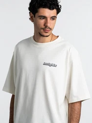 Low Lights Studios T-Shirt Sanded Logo Weiß/Beige/Creme