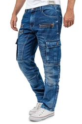 Cipo & Baxx Bikerjeans Biker Hose BA-CD798 Blau
