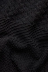 Next Poloshirt Strukturiertes Polo-Shirt Schwarz/Dunkelgrau/Grau