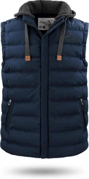 Steppweste Herren Winter-Steppweste Nanaimo Wattierte Winterweste - winddichter Bodywarmer Weste mit Kapuze