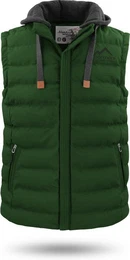 Steppweste Herren Winter-Steppweste Nanaimo Wattierte Winterweste - winddichter Bodywarmer Weste mit Kapuze