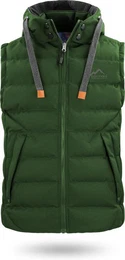 Steppweste Herren Winter-Steppweste Yuquot Wattierte Winterweste Bodywarmer Outdoor Weste mit Kapuze
