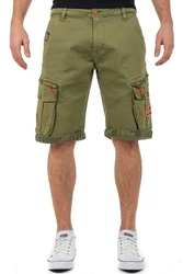 Geo Norway Shorts Kurze Cargo Hose baparento Men Kaki