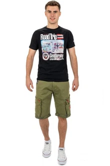 Geo Norway Shorts Kurze Cargo Hose baparento Men Kaki