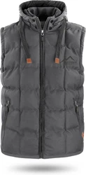 normani Steppweste Tropez Herren Outdoor Dunkelgrau/Hellgrau/Grau/Schwarz
