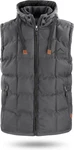 normani Steppweste Tropez Herren Outdoor Dunkelgrau/Hellgrau/Grau/Schwarz
