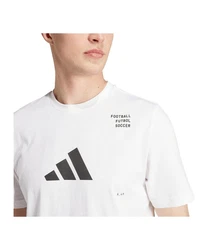 adidas Performance T-Shirt Football Category Logo schwarz/wei