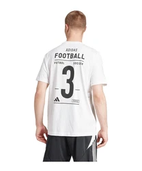 adidas Performance T-Shirt Football Category Logo schwarz/wei