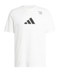 adidas Performance T-Shirt Football Category Logo schwarz/wei