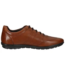 Geox Schnürschuh Halbschuhe Leder/Nylon Braun/Beige