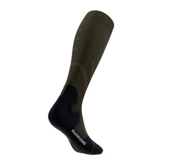 Bauerfeind Sportsocken Outdoor Merino Compression Erste Hilfe Artikel Dunkelgrün/Khaki/Grün