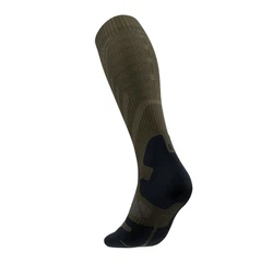 Bauerfeind Sportsocken Outdoor Merino Compression Erste Hilfe Artikel Dunkelgrün/Khaki/Grün