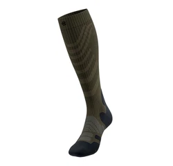 Bauerfeind Sportsocken Outdoor Merino Compression Erste Hilfe Artikel Dunkelgrün/Khaki/Grün