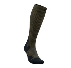 Bauerfeind Sportsocken Outdoor Merino Compression Erste Hilfe Artikel Dunkelgrün/Khaki/Grün