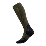 Bauerfeind Sportsocken Outdoor Merino Compression Erste Hilfe Artikel Dunkelgrün/Khaki/Grün