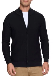 Indicode Strickjacke Marland Schwarz/Dunkelgrau