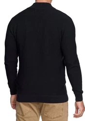 Indicode Strickjacke Marland Schwarz/Dunkelgrau