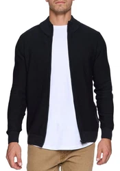 Indicode Strickjacke Marland Schwarz/Dunkelgrau
