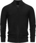 Indicode Strickjacke Marland Schwarz/Dunkelgrau