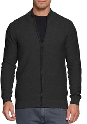Indicode Strickjacke Marland Dunkelgrau/Grau/Schwarz