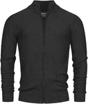 Indicode Strickjacke Marland Dunkelgrau/Grau/Schwarz