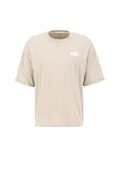 Alpha Industries T-Shirt Organics OS Roll-Up Beige/Khaki