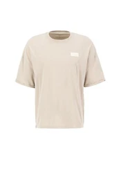 Alpha Industries T-Shirt Organics OS Roll-Up Beige/Khaki