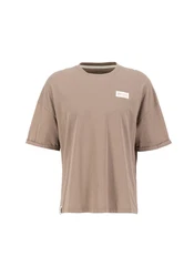 Alpha Industries T-Shirt Organics OS Roll-Up Beige/Braun/Khaki/Grau