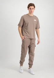 Alpha Industries T-Shirt Organics OS Roll-Up Beige/Braun/Khaki/Grau