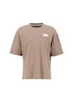 Alpha Industries T-Shirt Organics OS Roll-Up Beige/Braun/Khaki/Grau
