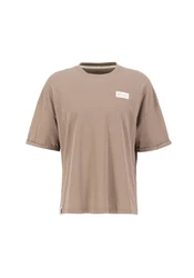 Alpha Industries T-Shirt Organics OS Roll-Up Beige/Braun/Khaki/Grau