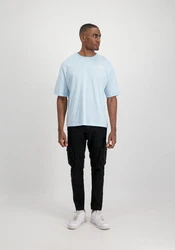Alpha Industries T-Shirt Organics OS Roll-Up Hellblau/Blau