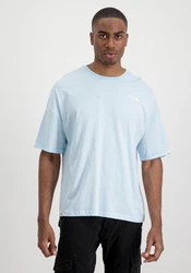 Alpha Industries T-Shirt Organics OS Roll-Up Hellblau/Blau