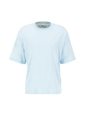 Alpha Industries T-Shirt Organics OS Roll-Up Hellblau/Blau