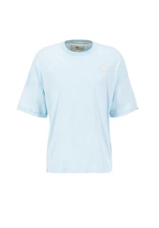 Alpha Industries T-Shirt Organics OS Roll-Up Hellblau/Blau Alpha Industries T-Shirt Organics OS Roll-Up Hellblau/Blau