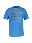 LERROS T-Shirt mit Frontprint Blau/Hellblau
